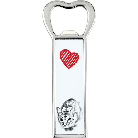 Ocicat: un abridor de botellas con forma de gato, un abridor de nevera personalizado, un regalo único para hombre de Art-Dog. (1/5)