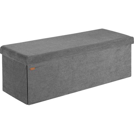 Banc en corde anthracite 114x38x38cm MDF pliable