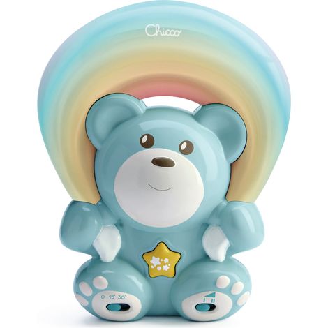 Lámpara Chicco rainbow bear proyección ajustable música (1/5)