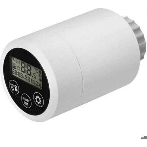 Thermostat Tete Radiateur - Zigbee 3.0 Programmable - Commande Vocale via Smart Life - Compatible Google Assistant Alexa - M30x1.5mm - 1 Piece (1/4)