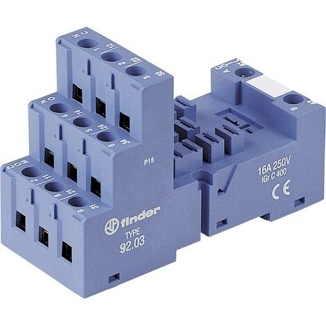 Support relais Finder 92.03 Adapté pour série (relais): Finder série 62 Finder 62.31, Finder 62.32, Finder 62.33 (L x l (1/3)