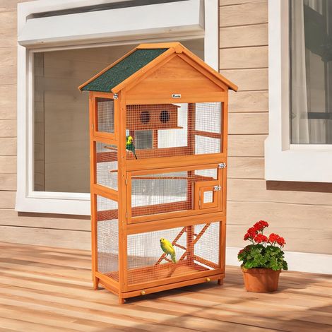 Cage pour oiseaux en legno di abete metallo 92 x 52 x 171 cm (1/5)