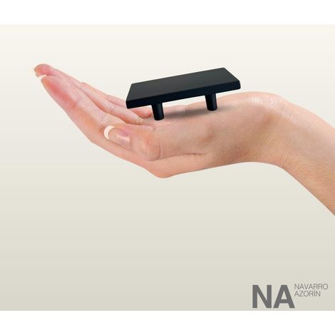 NAVARRO AZORÍN Poignée Encastrée Bender En Zamac Design Élégant Made In Spain Pour Meubles Tiroirs Cuisine Salle De Bain (Longueur 171 mm, Couleur Noir Cobalt) (1/5)