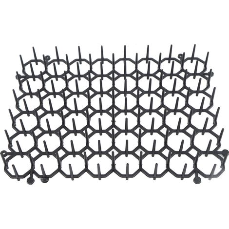Lot de 12 tapis anti-chat et chien, réseau de répulsion intérieur/extérieur, picots en plastique, dissuasion pour éloigner animaux, protection des plantes (1/5)