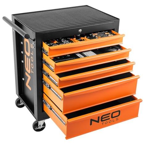 NEO TOOLS Werkzeugwagen mit Ausrüstung, 117-tlg. Neo 84-214-6 - 84-214-6