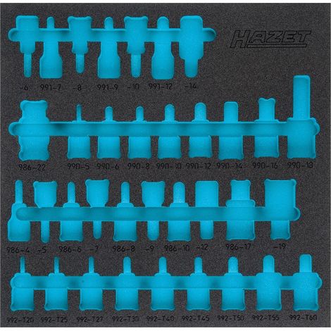 HAZET 2K-Weichschaum-Einlage 163-407L (1/3)