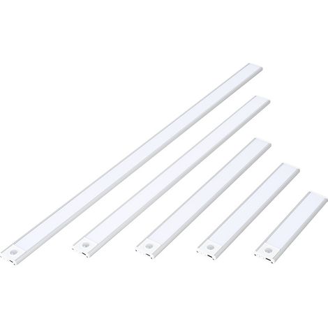 Lampe à induction pour armoire, bande lumineuse LED rechargeable USB - C, 3 températures de couleur, vestiaire, lampe pour armoire, dimmable, ruban de lampe magnétique, pour armoire, couloir, 2 x 40cm (1/5)