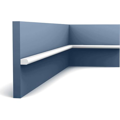 Orac Decor PX209-box MODERN RIBBON1 Box 70 pieces Panel moulding contemporary design white  140 m (1/5)