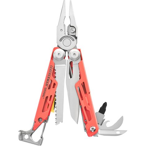 Leatherman LTM-833183 Signal®. Multiherramienta con 19 funciones. Color GUAVA. Actividades al aire libre y aventuras. Explora sus 19 usos en la naturaleza. Es una de las herramientas mejor equipadas p (1/5)