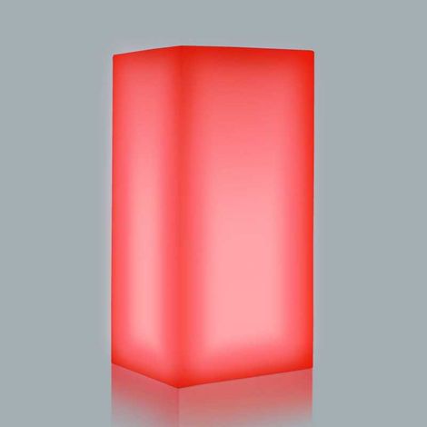 Youcube Top Luz Roja en Polímero Monacis - Cm 40X40X80 H