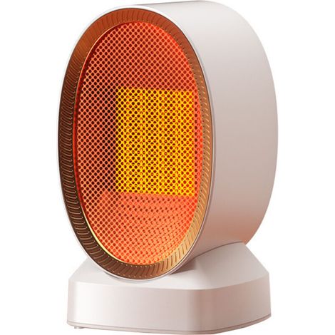 Mini ventilateur de chauffage d'air chauffage de bureau radiateur chauffage chambre d'hiver PTC chauffage (blanc) 1pc