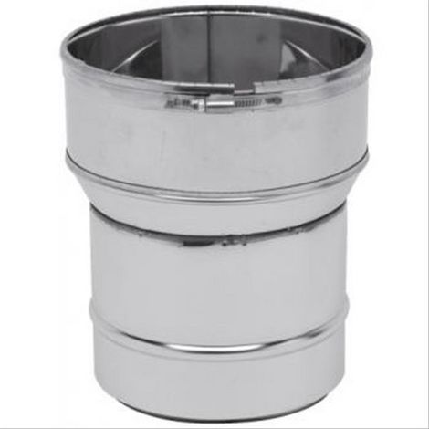 Raccord Inox poêle/tubage flexible avec bague à griffes - Flex 180x186, Poêle 153 M (1/2)
