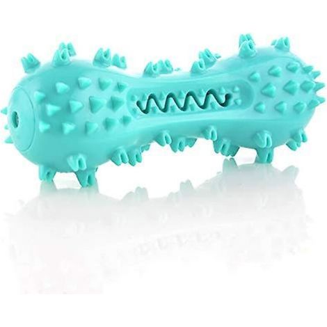 Brosse à dents couinante pour chien - Jouet à mâcher pour mâcheurs agressifs - Bâton couineur pour nettoyage des dents de chien - Pour chiens de petite et moyenne taille - Bleu (1/5)