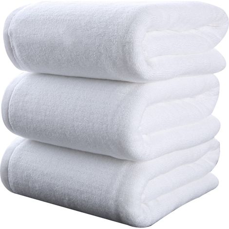 Serviette De Bain - Coton 100 % - 50 X 80 Cm - Pour Hotel Et Chambre D Hote - Lot De 32 Pieces (1/5)