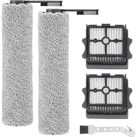 Ersatzbürstenrolle und HEPA-Filter passend für Tineco Floor One S5 Combo / S5 Combo Power Kit Akku-Nass- und Trockensauger, 2 Bürstenrolle + 2 Filter + 1 Reinigungsbürste (1/5)