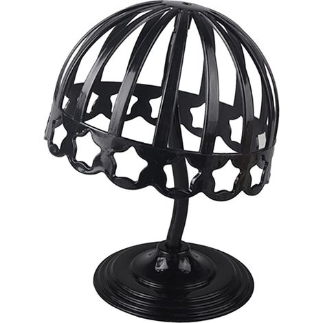 Support chapeau perruque en plastique noir, 52 cm – DELKEVIC
