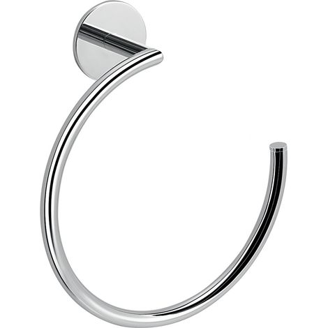 Portasalviette ad anello da muro in ottone e alluminio 3670 Gedy serie GEA Cromato (1/2)
