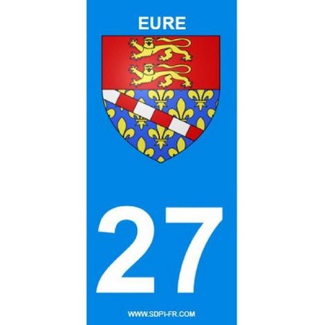 ADHESIFS REGION DEPARTEMENT 27 NORMANDIE X2