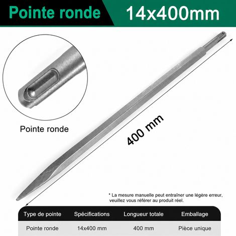 Burin pointu pour perforateur emmanchement rond 14x400 mm 14 400 réf 6779 1 × 1 × 1 cm 420 g – Livraison gratuite