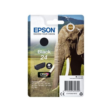 Epson Elephant C13T24214012 cartouche d'encre 1 pièce(s) Original Rendement standard Noir (1/3)