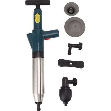 Kit de ventouse haute pression rapide et efficace pour toilettes, évier et sol, manuel, drain plomberie, salle de bain, cuisine (1/5)