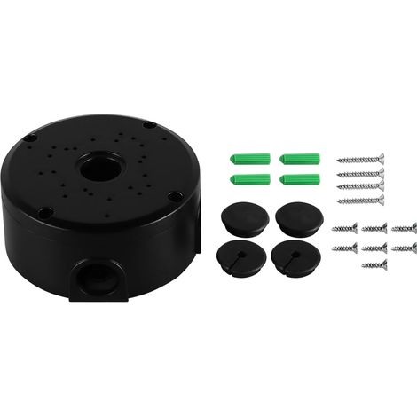 Boîte de jonction pour caméra Boîte de jonction à Base Profonde Boîte de jonction pour caméra Noire Boîte de jonction pour câble caché étanche Boîte de jonction Universelle (1/5)