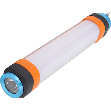Lampe de camping polyvalente, lampe de travail magnétique avec lumière orange anti-moustiques, IP68 étanche, lampe de réparation auto, lampe de secours pour randonnée, camping, urgence, lampe de poche (1/5)