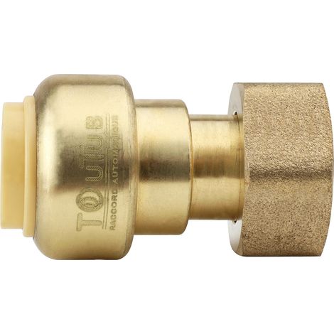 Conector Toutub Unión Femenina 15 x 21  1/2   con Tuerca Móvil - Boutté