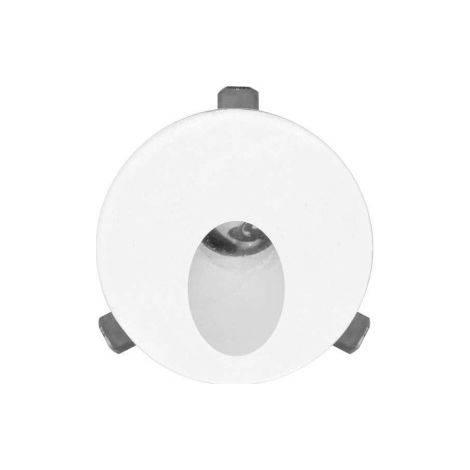 Polo - Luce da incasso segnapasso LED Beneito & Faure - 2W, Luce naturale 4000K, 65° - Faretto da incasso Rotondo Bianco