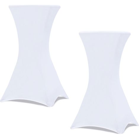 Set di 2 coperture bianche per tavolo pieghevole alto 105 CM (1/5)