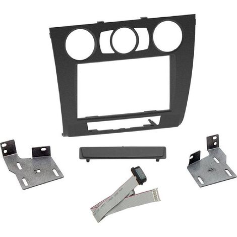 Kit Facade Autoradio KA937 compatible avec BMW Serie 1 07-13 - Clim Man sans I-Drive sans Nav