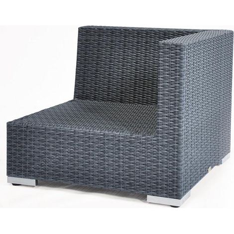 Eckmodul Residence Alu/PE-Kunststoffgefl echt graphit-schwarz SonnenPartner