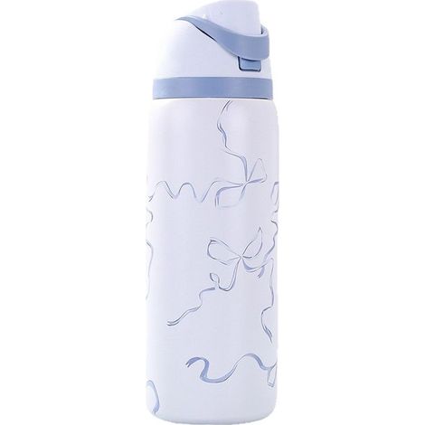 Owala 32 oz Exklusive Urban Outfitters Tied and True FreeSip Flasche mit blauer Schleife (1/5)