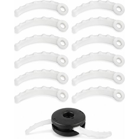Ecleanfy-sjqka – Lot de 12 lames plastiques pour débroussailleuse Makita – Longueur 10.1 cm – Largeur 4.03 cm – Compatible avec modèles DUR189RF, DUR191LZX3 - 198383-1 (1/4)