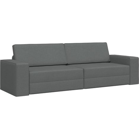 Maison Exclusive - Divano letto Grigio scuro 245 x 78 x 77 cm Tessuto (1/5)