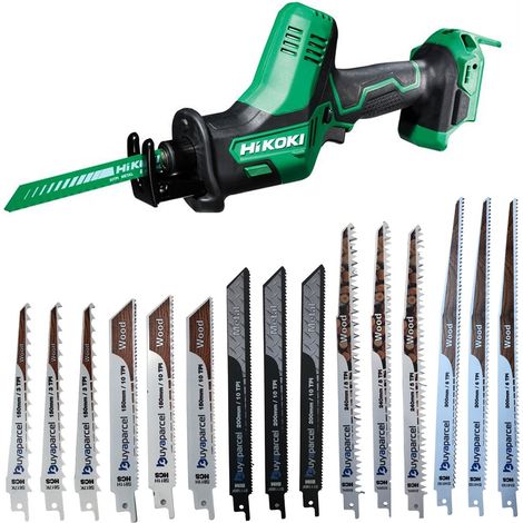 HiKOKI CR18DAJ4Z Brushless Reciprocating Saw Cordless 18V Recip Bare + 15 Blades (1/5)