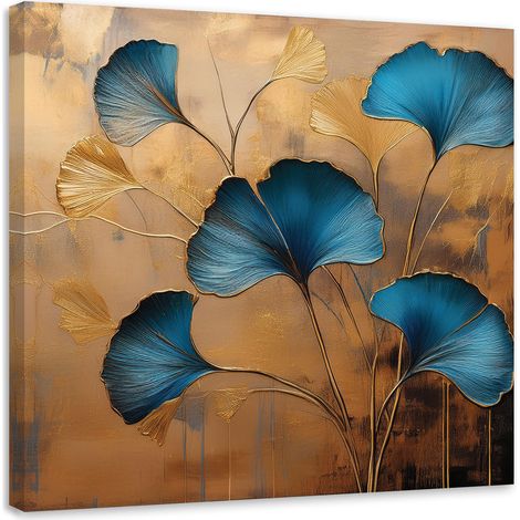 Tableau déco Fleurs Ginko Botanica Art Déco 40x40 (1/5)
