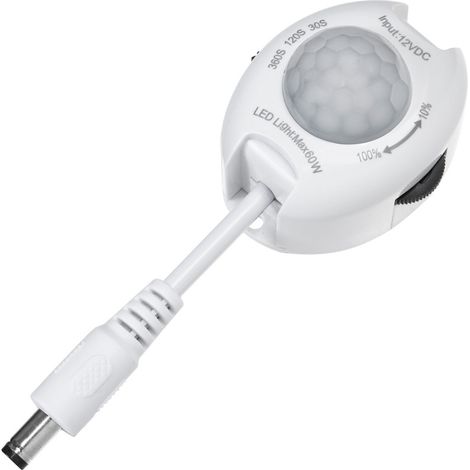 MACLEAN MCE242 DÉTECTEUR DE MOUVEMENT INFRAROUGE INTERRUPTEUR AUTOMATIQUE POUR BANDES DE LED 60 W MAX. PLAGE DE DÉTECTION DE 120 (1/5)