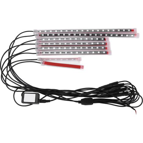 Motorrad-LED-Streifen-Set, IP67 wasserdichte RGB-Motorradbeleuchtung, 12 V, für ATVs und UTVs.