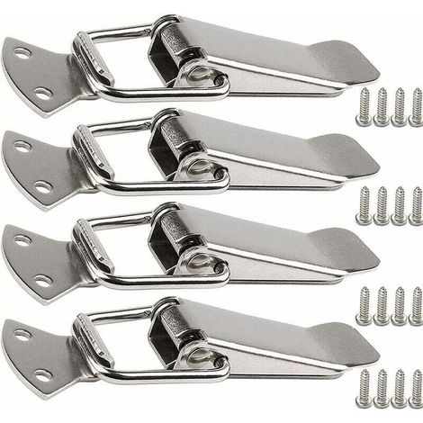 -Fermoir de tension en acier inoxydable avec vis, fermoir à levier de 56 mm, loquet à ressort à bascule, clip de serrage, fermeture de boîte, capuchon de verrouillage pour boîte à outils