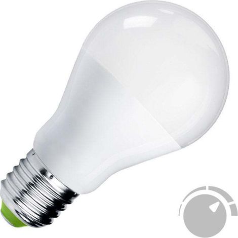 Bombilla LED E27, 180º, 12W, Regulable, Blanco neutro, regulable