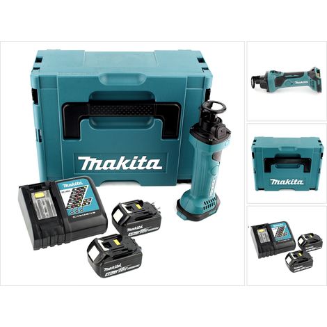 Makita DCO 180 RMJ Akku Rotationsschneider 18V + 2x Akku 4,0Ah + Ladegerät + Makpac