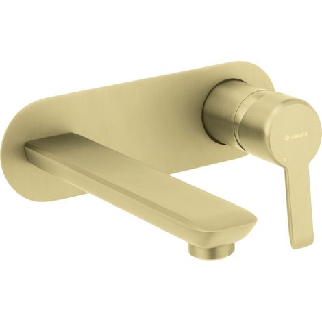 Deante Arnika robinet de lavabo encastré doré brossé (1/2)