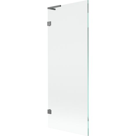 Mexen Lunar L Badewannenwand 1-flügelig 70 x 150 cm, transparent, Gun Metal - 897L-070-000-95-00 (1/5)