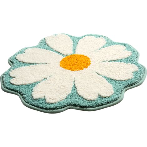 Badematte mit Blumenmuster, Badezimmermatte, ästhetische Badematte, ultraweiche Mikrofaser-Badematte, maschinenwaschbare Badematte mit Blumenmuster, Dusch-/Badematte, Geschenk, ästhetische Sommerdekor