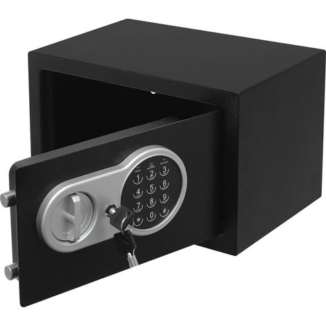 Elektronischer Tresor für Zuhause, Tastatur-Sicherheitstresor, schwarz, 31 x 20 x 20cm