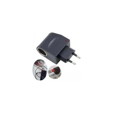 Convertisseur allume-cigare 230 V vers 12 V pour voiture – Adaptateur secteur 1000 mA – Convient aux équipements automobiles et à un usage domestique