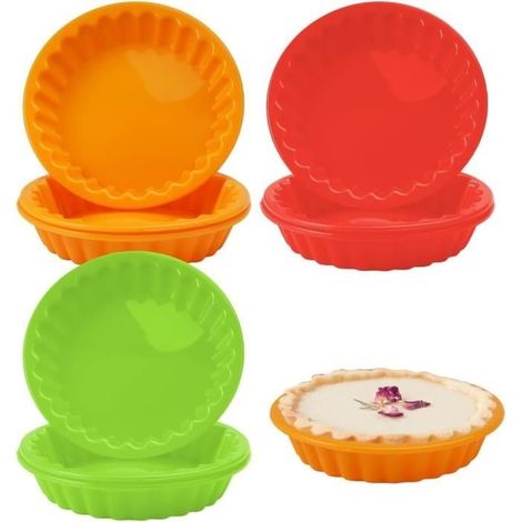 Törtchenform, 9-teiliges Silikon-Törtchenform-Set, Mini-Törtchenform, Törtchenform, Einzel-Quicheform, Törtchenformen (1/4)