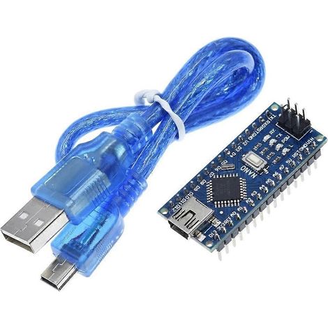 MINI USB NANO V3.0 CH340 CH340G 5V 16M Microcontrôleur Atmega328 ATmega328P-A avec câble (1/5)