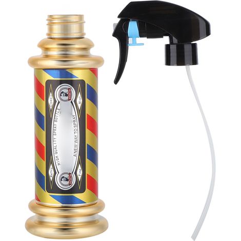 Pulvérisateur vintage pour coiffure 200ml - Bouteille d'eau professionnelle pour salon de coiffure et barbier (1/5)